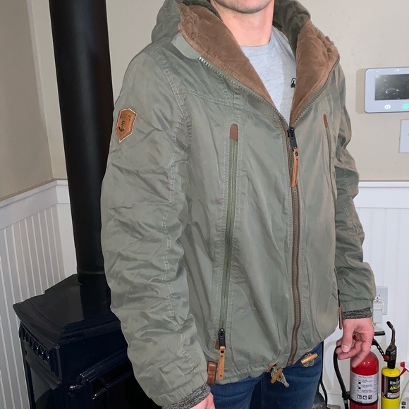 Men’s naketano green winter jacket in size xl - Picture 2 of 2